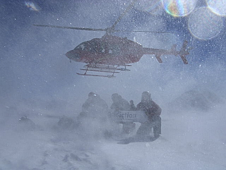 Monte Rosa heli drop zone